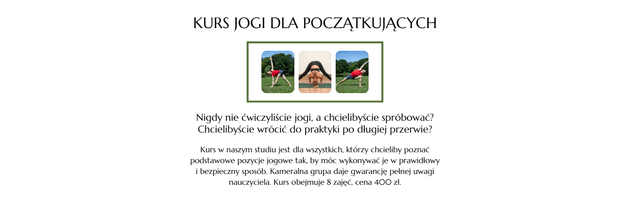 Kurs jogi dla początkujących